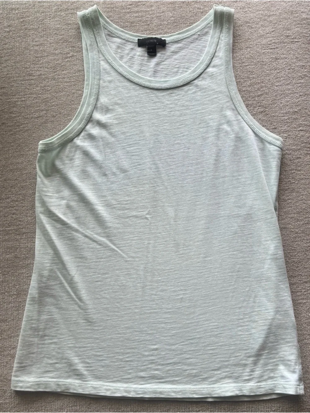 J.Crew Mint Green Tank Top Size Small Soft Stretch Basic Summer Staple
